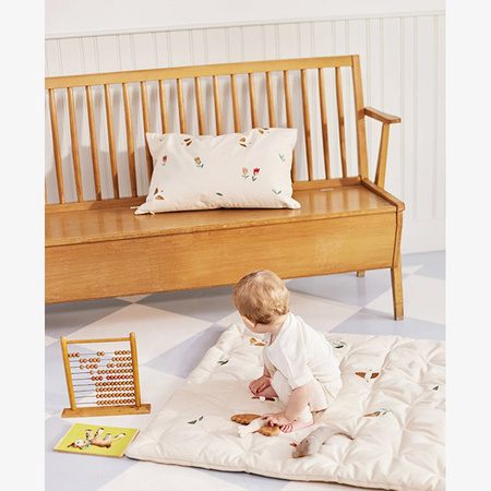 DEAR APRIL Embroidered bean bag, Songbirds