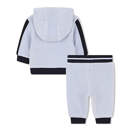 BOSS Kids Dres niemowlęcy dla chłopca dwuczęściowy błękitny