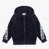 THE MARC JACOBS Boys hooded velour zip-up top