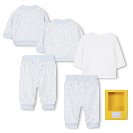 The Marc Jacobs Baby Boy Three-Piece Reversible Tracksuit, Light Blue