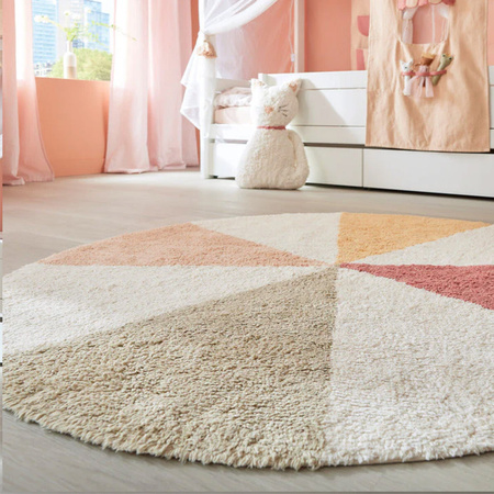 LIFETIME Kidsrooms Dywan dziecięcy ręcznie tkany okrągły Fairy Theatre