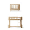  OLIVER FURNITURE Zestaw do rozbudowy Wood Łóżeczko dziecięce MINI+ COT BED do łóżka LOW LOFT BED, oak