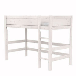 LIFETIME Kidsrooms High Sleeper Bed with Ladder 152 cm, whitewash