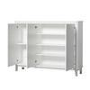 OLIVER FURNITURE Дитячий дерев'яний комод з 3 дверцятами, білий/дуб