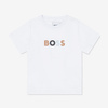 BOSS KIDS Baby boys white and blue 3-piece organic cotton tracksuit