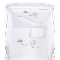 PICCI ARIA Pościel dziecięca 3-częściowa biała