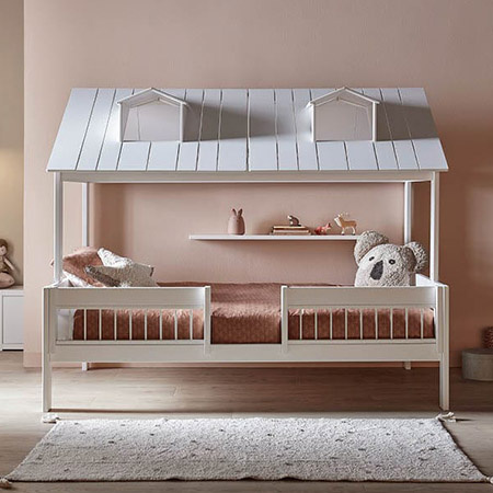 LIFETIME Kidsrooms Łóżko dziecięce Beach House 140x200, białe