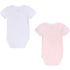 KARL LAGERFELD Kids Body niemowlęce dla dziewczynki z krótkim rękawem 2 sztuki