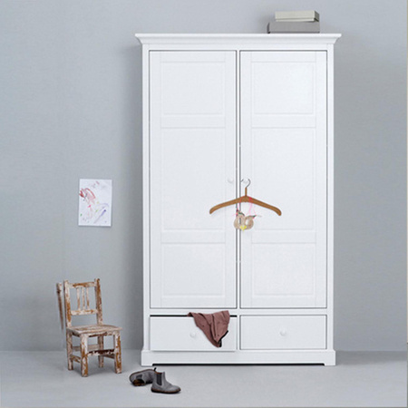 OLIVER FURNITURE Seaside Дводверна дитяча шафа, біла