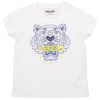 KENZO Kids T-shirt dziecięcy z krótkim rękawem biały Tiger