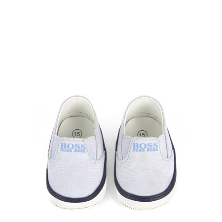 BOSS Kids Tenisówki niemowlęce dla chłopca błękitne