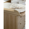 We Are Bitte Oval Changing Pad, Stone