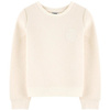 KARL LAGERFELD Kids Bluza dziewczęca z dwóch materiałów ecru