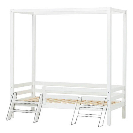  HOPPEKIDS  ECO Dream Łóżko dziecięce z baldachimem i schodkami 90x200 cm