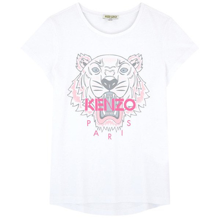 KENZO Kids White tiger t-shirt