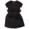 KARL LAGERFELD KIDS Pleated Dress Black