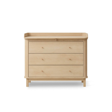 OLIVER FURNITURE WOD dresser with 3 drawers and changing table, oak 