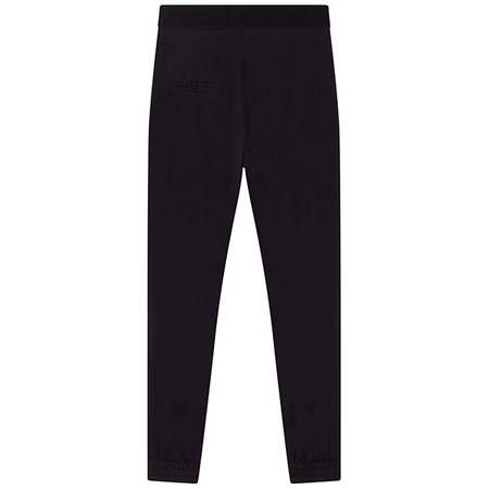 KARL LAGERFELD Kids Spodnie chłopięce z materiału czarne z kieszeniami na suwak