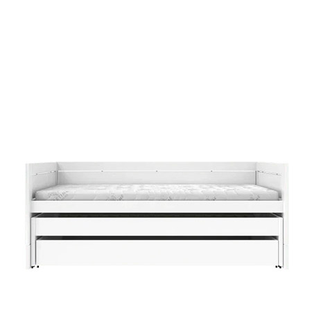 LIFETIME Kidsrooms Cabin Bed incl. Guest Bed and Bed Drawer, white