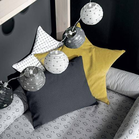 PICCI LIBERTY Komplet ochraniaczy do łóżka dziecięcego 4 sztuki szary