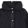 HUGO Girls' hooded parka, black