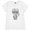 KARL LAGERFELD KIDS T-shirt dziewczęcy z krótkim rękawem