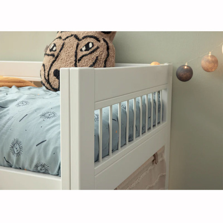 LIFETIME Kidsrooms Łóżko High Sleeper 152 cm z drabinką - Breeze, białe