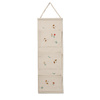 OLIVER FURNITURE Organizer na ścianę z trzema kieszeniami, Songbirds