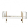 WOOD ORIGINAL JUNIOR BED, WHITE/OAK