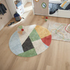 LIFETIME Kidsrooms Дитячий килим ручної роботи круглої форми "Олімпійські мрії"