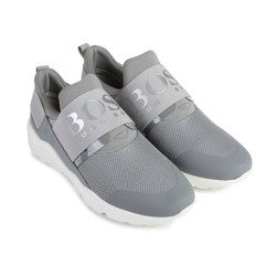 BOSS Kids Buty chłopięce szare