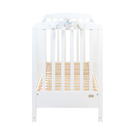  PICCI Nene Baby bed with bear application with pale blue ribbon