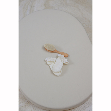 We Are Bitte Oval Changing Pad, Stone