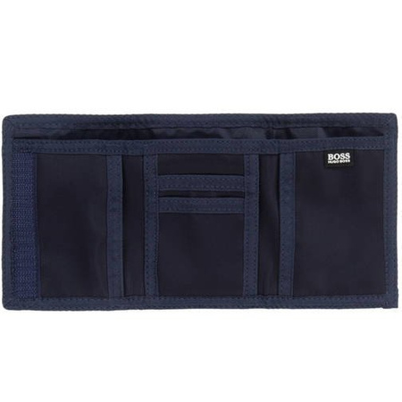 BOSS Kids Portfel chłopięcy z logo granatowy