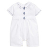 SARAH LOUISE Baby boys white shortie with hat