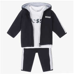 BOSS KIDS Boys navy 3-piece tracksuit