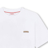 HUGO Boys white cotton t-shirt with print