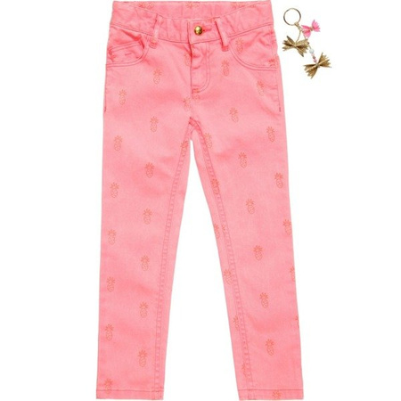 Billeblush Spodnie dziewczęce w ananasy