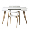 OLIVER FURNITURE Biurko dziecięce Wood białe wys. 72.6 cm z krzesłem 