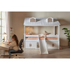 LIFETIME Kidsrooms Kid's Cabin bed Beach House with cabinets and slide90x200 cm, white