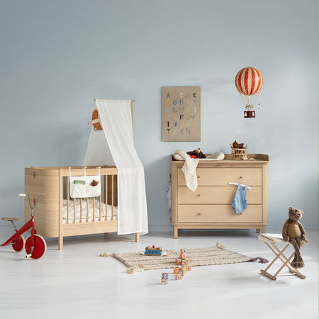  OLIVER FURNITURE Łóżeczko dziecięce Wood MINI + dąb (bez pakietu junior)