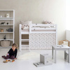  HOPPEKIDS  ECO Luxury łóżko Łóżko na niskiej antresoli z ukośną drabinką 70x160 cm