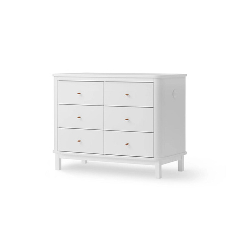 OLIVER FURNITURE WOOD Дитячий комод WOOD з трьома шухлядами, білий
