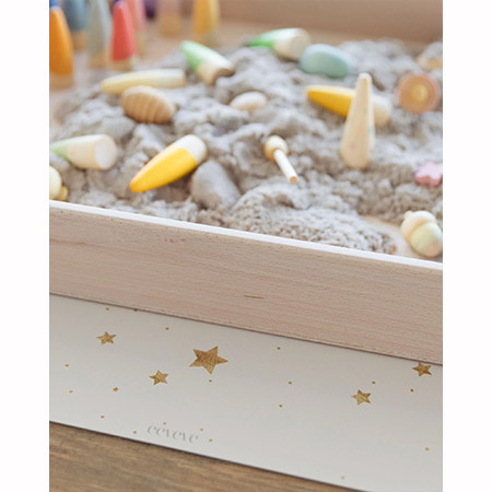 EEVEVE Mata na biurko Stars - Almond, 70x44 cm