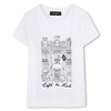 KARL LAGERFELD T-shirt dziecięcy dla dziewczynki z logo, biały