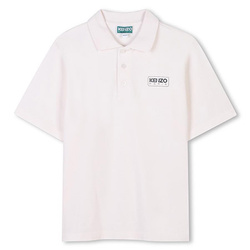 KENZO Kids Polo dziecięce dla chłopca z krótkim rękawem białe