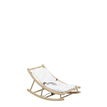 OLIVER FURNITURE WOOD BABY & TODDLER ROCKER, OAK/WHITE