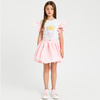 TWINSET Girls woven skirt in pastel pink
