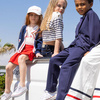TRUSSARDI Girls short sleeve white and navy t-shirt 