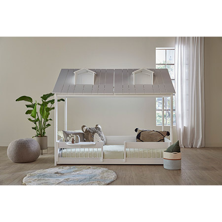 LIFETIME Kidsrooms House Bed Beach House (2in1) 90x200 cm, white